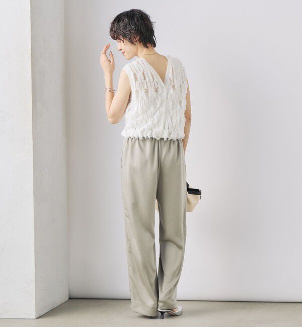 NOLLEY'S「ウォッシャブルサテンイージーパンツ」|その他|