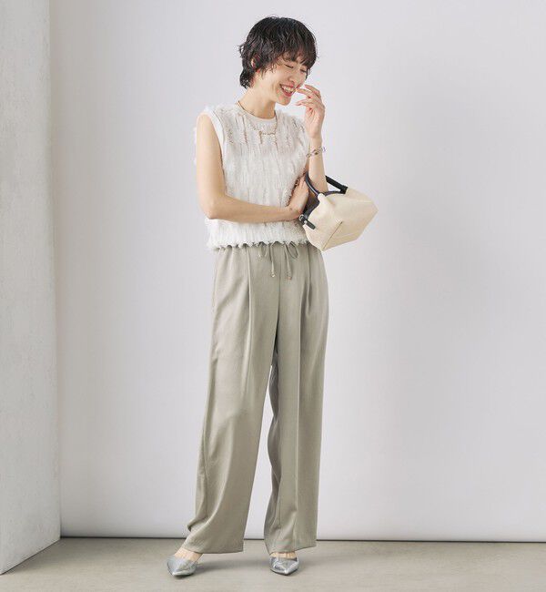 NOLLEY'S「ウォッシャブルサテンイージーパンツ」|その他|