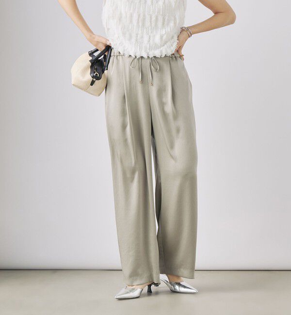 NOLLEY'S「ウォッシャブルサテンイージーパンツ」|その他|