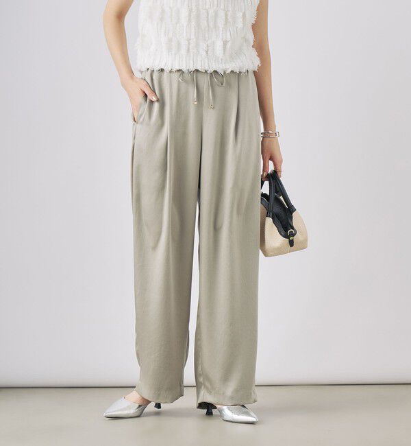 NOLLEY'S「ウォッシャブルサテンイージーパンツ」|その他|