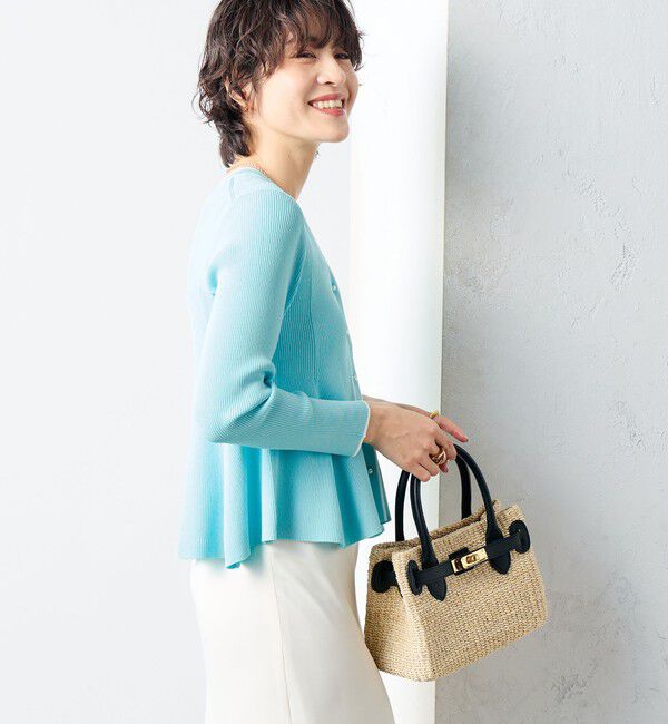 NOLLEY'S sophi「【追加】《手洗い可能》マルチファンクションリブフレアVネックカーディガン」|カーディガン|