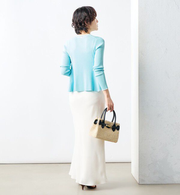 NOLLEY'S sophi「【追加】《手洗い可能》マルチファンクションリブフレアVネックカーディガン」|カーディガン|