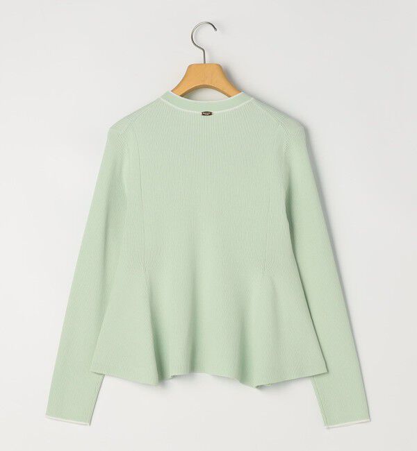 NOLLEY'S sophi「【追加】《手洗い可能》マルチファンクションリブフレアVネックカーディガン」|カーディガン|