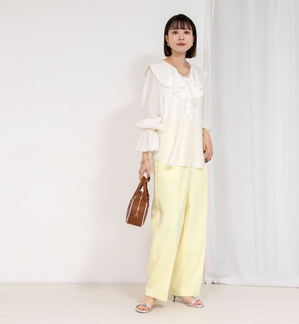 NOLLEY'S sophi「《セットアップ対応》ウォッシャブルドライワイドパンツ」|その他|