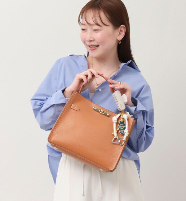 NOLLEY'S「ひねり金具付きワンハンドルバッグ【WEB STAFF守屋☆別注アイテム】」|ショルダー・メッセンジャー|キャメル