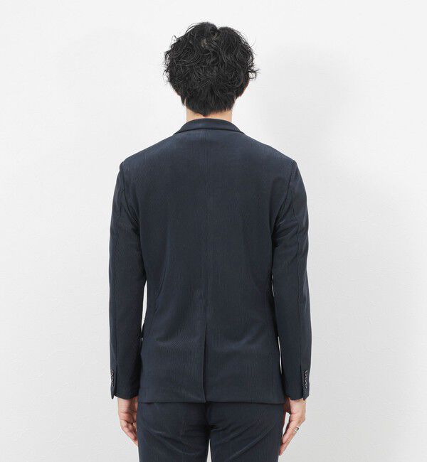 Stutostein「《ビジカジ/セットアップ対応》ストレッチコードピケ ジャケット 26SS」|テーラードジャケット|