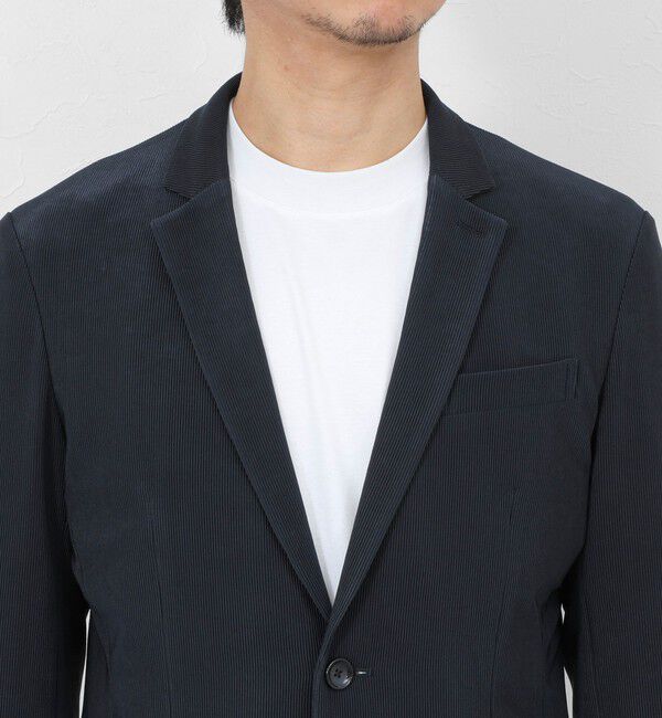 Stutostein「《ビジカジ/セットアップ対応》ストレッチコードピケ ジャケット 26SS」|テーラードジャケット|