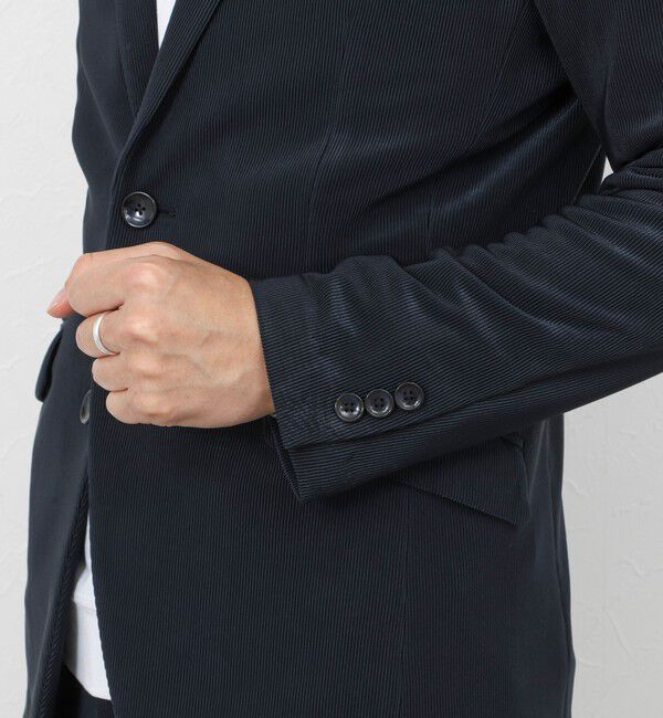 Stutostein「《ビジカジ/セットアップ対応》ストレッチコードピケ ジャケット 26SS」|テーラードジャケット|