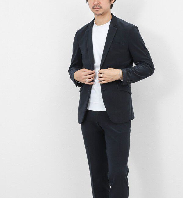 Stutostein「《ビジカジ/セットアップ対応》ストレッチコードピケ ジャケット 26SS」|テーラードジャケット|