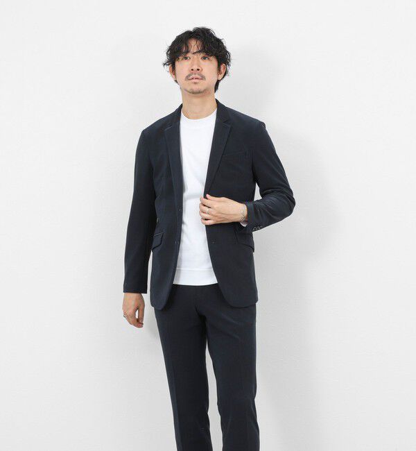 Stutostein「《ビジカジ/セットアップ対応》ストレッチコードピケ ジャケット 26SS」|テーラードジャケット|