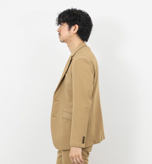 Stutostein「《ビジカジ/セットアップ対応》ストレッチコードピケ ジャケット 26SS」|テーラードジャケット|