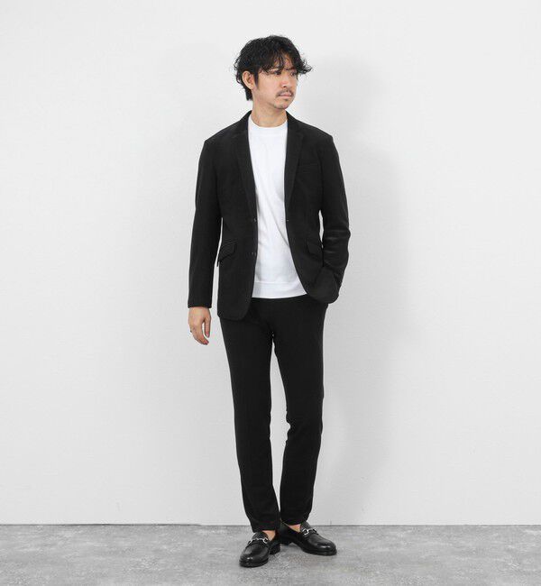 Stutostein「《ビジカジ/セットアップ対応》ストレッチコードピケ ジャケット 26SS」|テーラードジャケット|