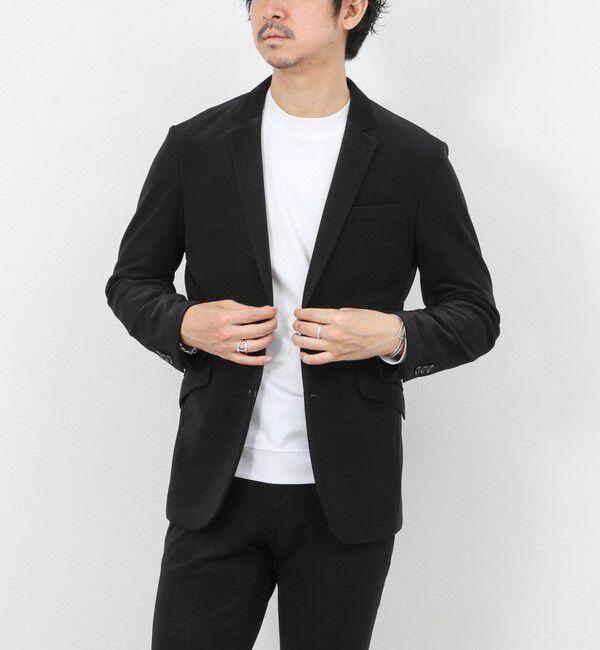 Stutostein「《ビジカジ/セットアップ対応》ストレッチコードピケ ジャケット 26SS」|テーラードジャケット|