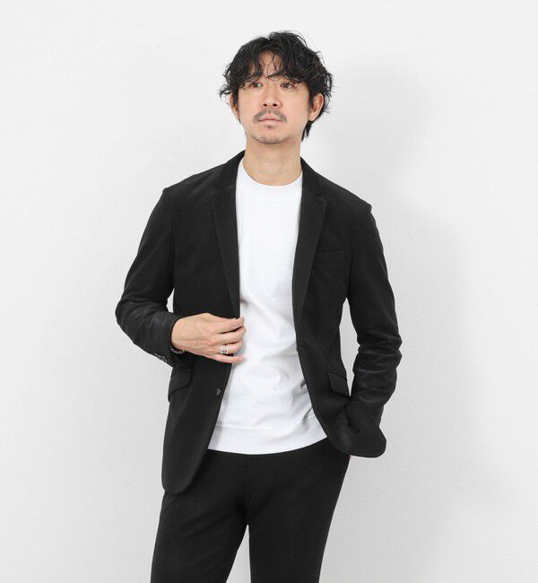 Stutostein「《ビジカジ/セットアップ対応》ストレッチコードピケ ジャケット 26SS」|テーラードジャケット|