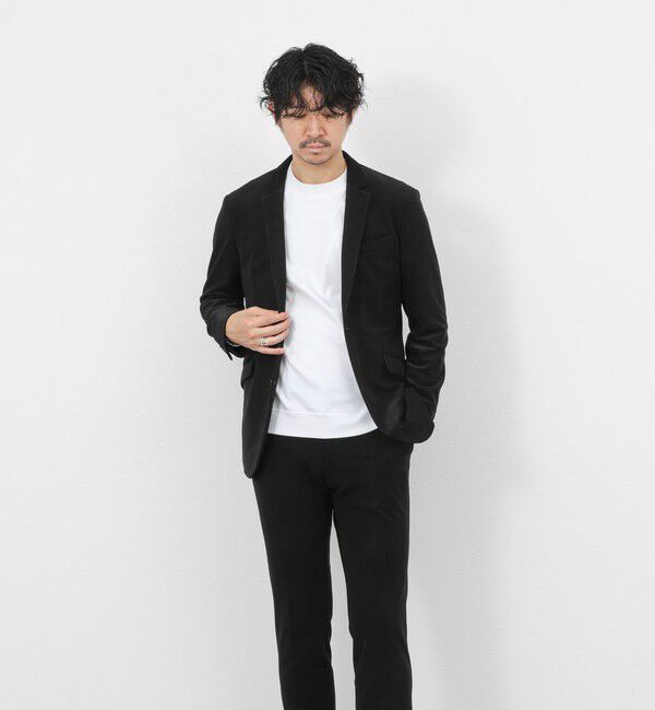 Stutostein「《ビジカジ/セットアップ対応》ストレッチコードピケ ジャケット 26SS」|テーラードジャケット|