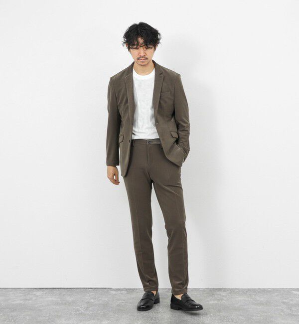 Stutostein「《ビジカジ/セットアップ対応》ストレッチコードピケ ジャケット 26SS」|テーラードジャケット|