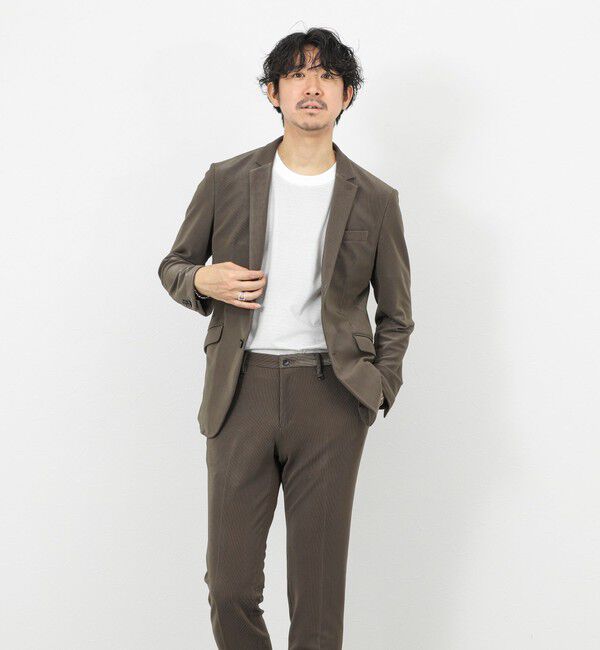 Stutostein「《ビジカジ/セットアップ対応》ストレッチコードピケ ジャケット 26SS」|テーラードジャケット|