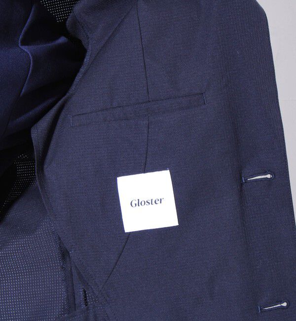 GLOSTER「【セットアップ/ビジカジ対応】エアードッツ 快適軽量 セットアップテーラードジャケット」|テーラードジャケット|