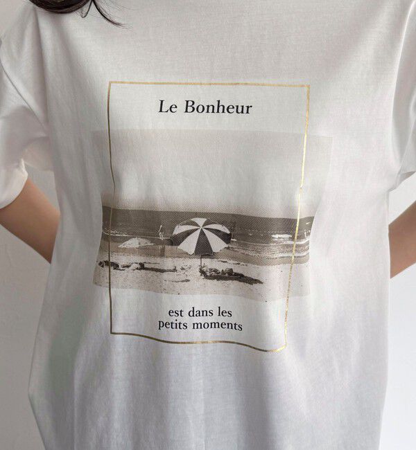 fredy emue「シルケットBEACH PHOTO Tシャツ」|Tシャツ・カットソー|