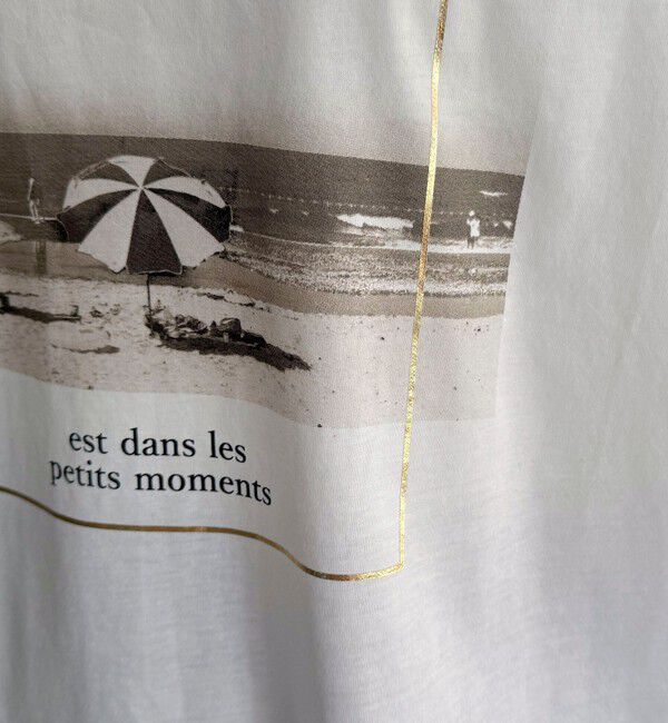 fredy emue「シルケットBEACH PHOTO Tシャツ」|Tシャツ・カットソー|