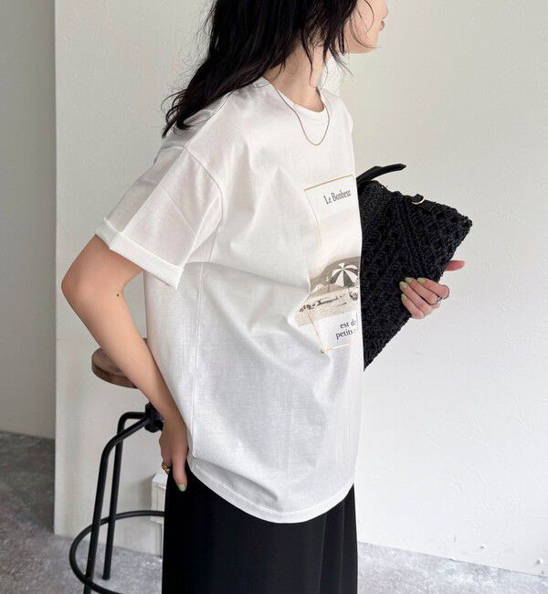 fredy emue「シルケットBEACH PHOTO Tシャツ」|Tシャツ・カットソー|