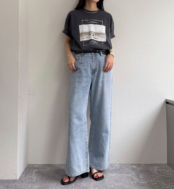 fredy emue「シルケットBEACH PHOTO Tシャツ」|Tシャツ・カットソー|