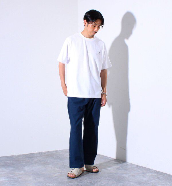 GLOSTER「【セットアップ対応】フレブルパイルTシャツ フレンチブルドッグ刺繍 ワンポイント ワンマイル」|Tシャツ・カットソー|