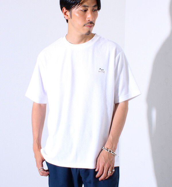 GLOSTER「【セットアップ対応】フレブルパイルTシャツ フレンチブルドッグ刺繍 ワンポイント ワンマイル」|Tシャツ・カットソー|