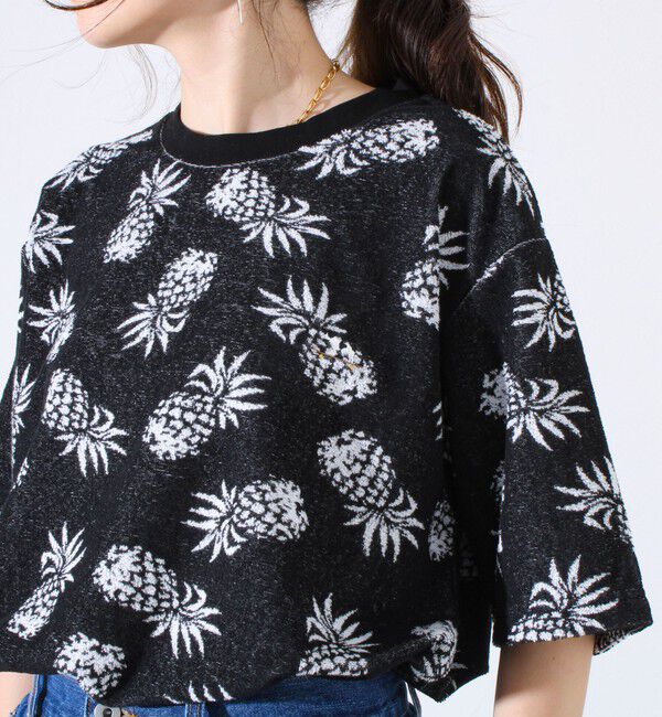 GLOSTER「【セットアップ対応】フレブルパイルTシャツ フレンチブルドッグ刺繍 ワンポイント ワンマイル」|Tシャツ・カットソー|