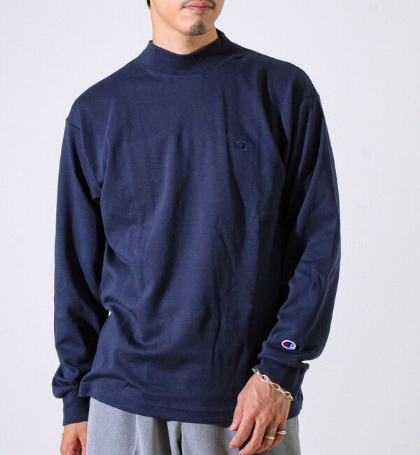 GLOSTER「【Champion/チャンピオン】ICON モックネック ロングスリーブTシャツ ベーシック」|Tシャツ・カットソー|