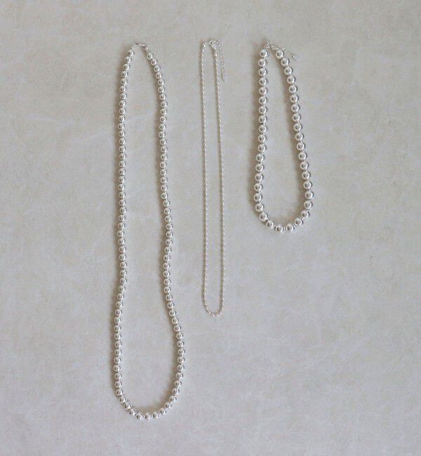 fredy emue「メタルボール3setロングネックレス」|ネックレス|