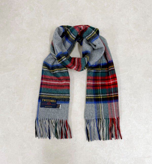 TWEED MILL/ツイードミル】ウールチェックストール48（fredy emue