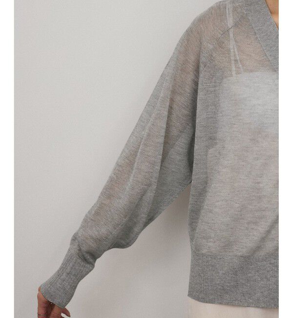 SALON adam et rope'「ブライトシアーカーディガン」|カーディガン|