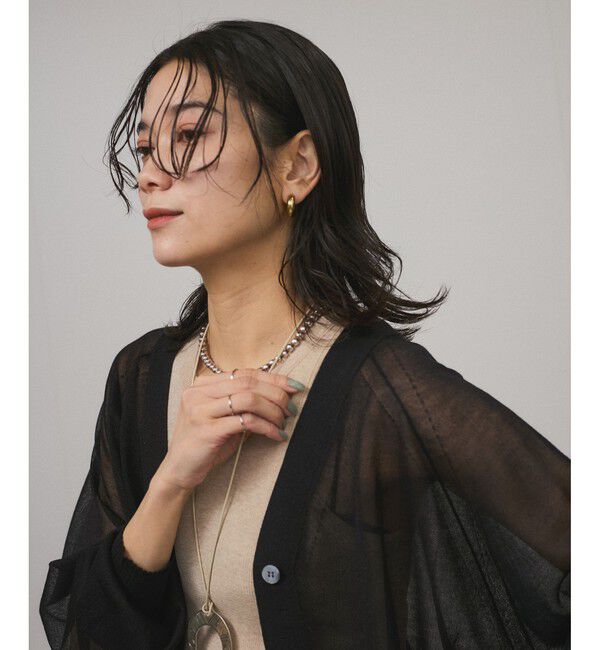 SALON adam et rope'「ブライトシアーカーディガン」|カーディガン|