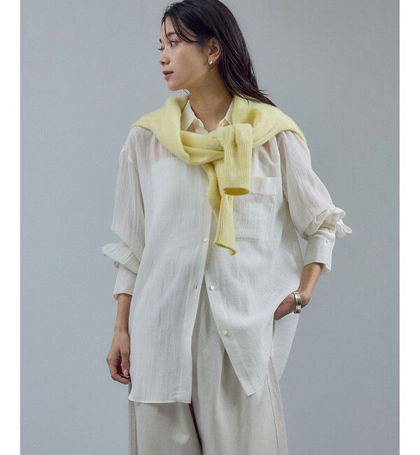 SALON adam et rope'「シアーウールボイルシャツ」|シャツ・ブラウス|