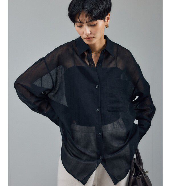 SALON adam et rope'「シアーウールボイルシャツ」|シャツ・ブラウス|