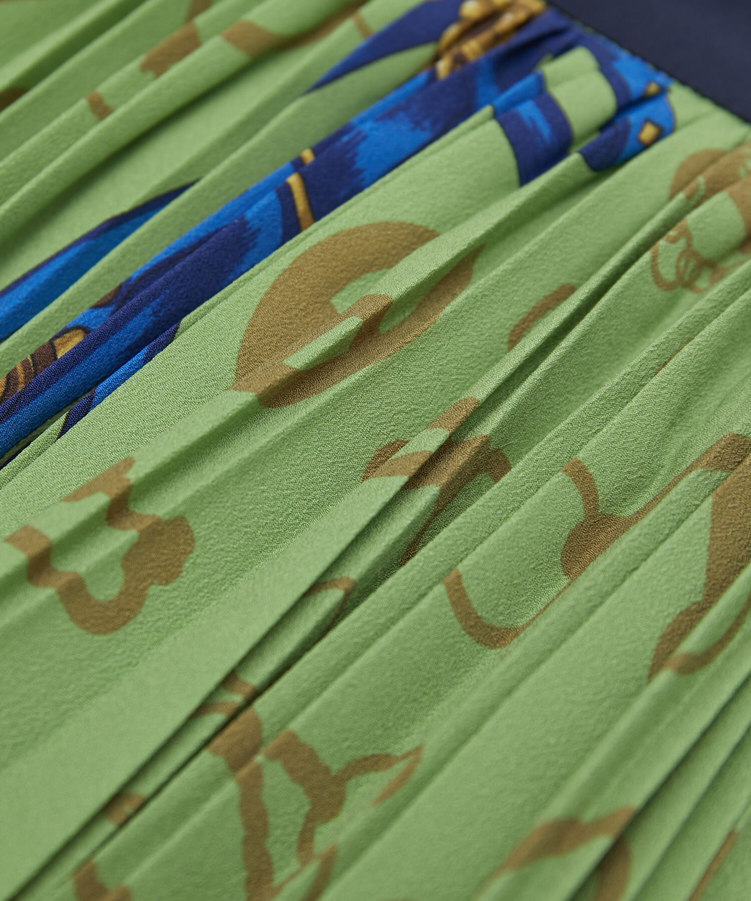 ROPE「ヴィンテージスカーフ柄プリーツスカート」|スカート|