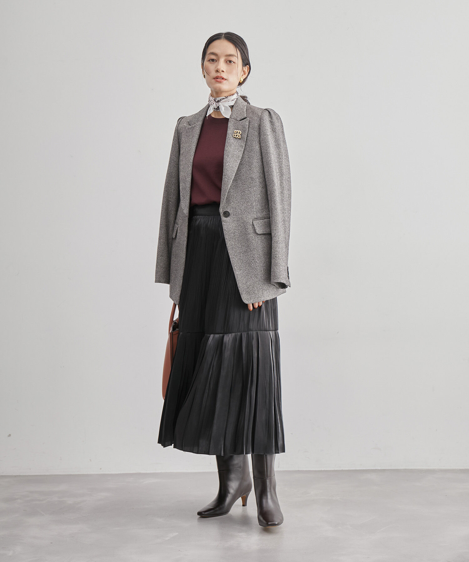 ROPE「ハイゲージウォッシャブル5分袖ニット/アンサンブル可能」|ニット・セーター|