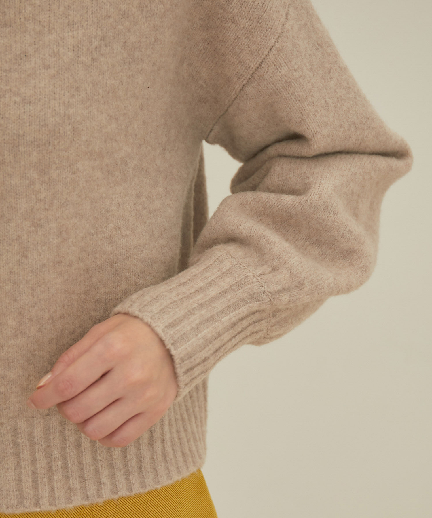 VIS「【洗える】レトロ釦ボリュームスリーブカーディガン」|カーディガン|