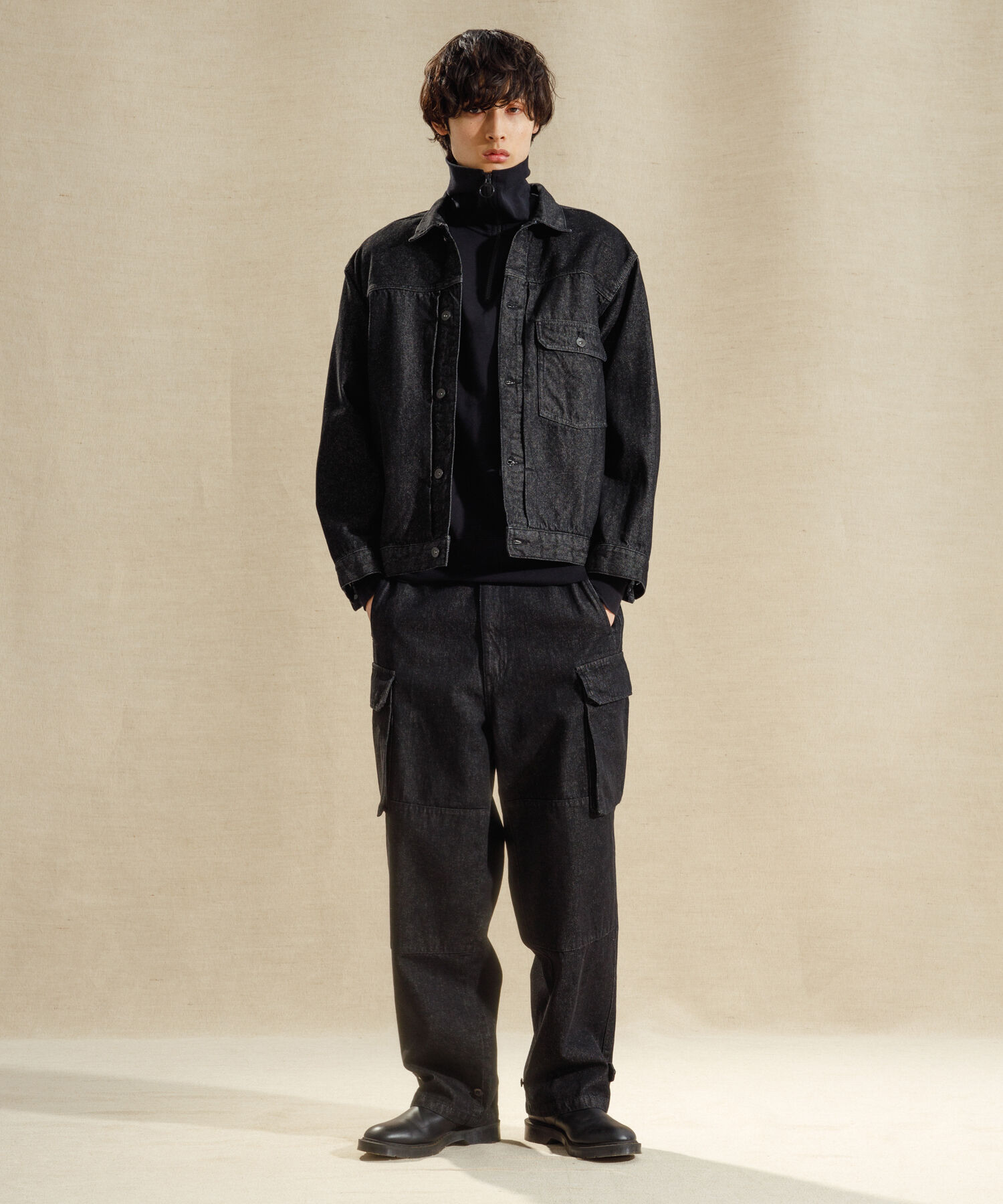 ADAM ET ROPE'「【コットンUSA】ビックシルエット デニムジャケット / セットアップ対応 / ユニセックス」|デニムジャケット|