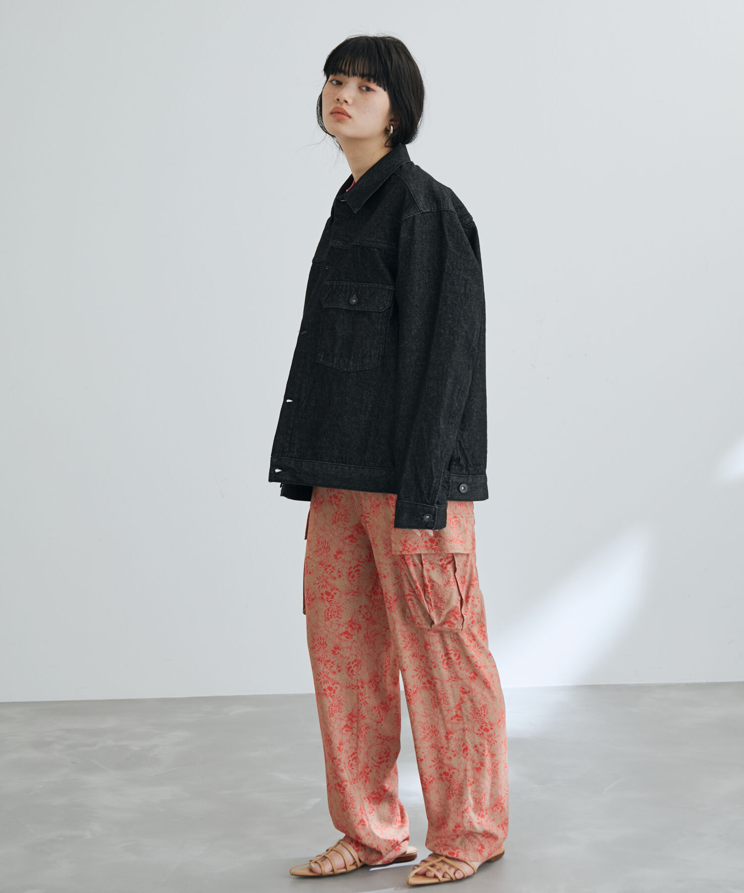 ADAM ET ROPE'「【コットンUSA】ビックシルエット デニムジャケット / セットアップ対応 / ユニセックス」|デニムジャケット|