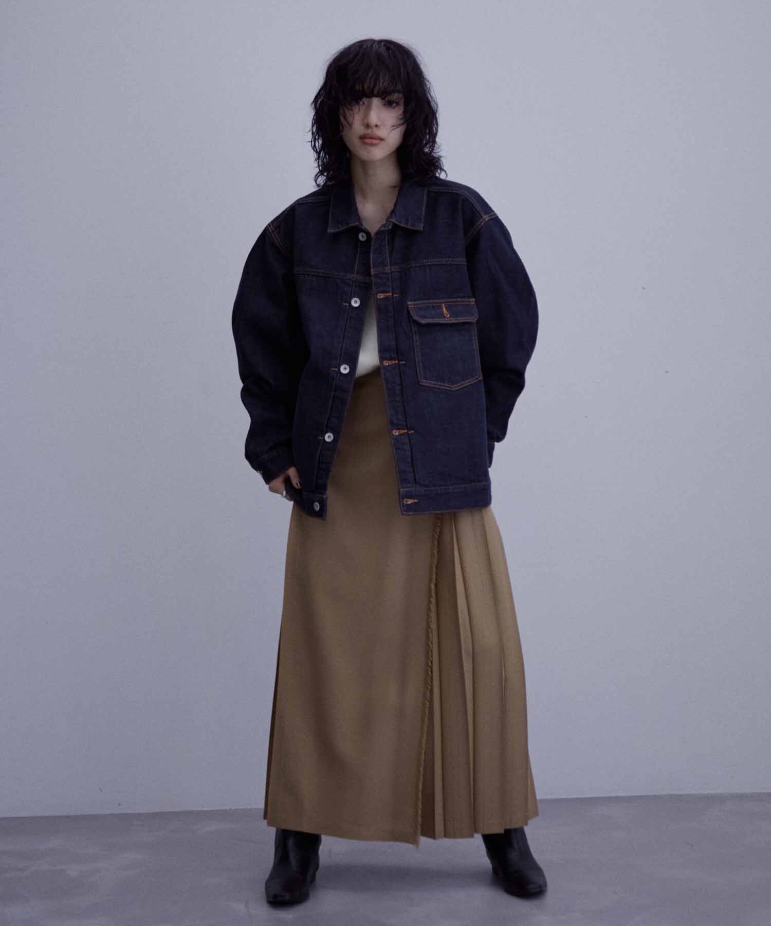 ADAM ET ROPE'「【コットンUSA】ビックシルエット デニムジャケット / セットアップ対応 / ユニセックス」|デニムジャケット|