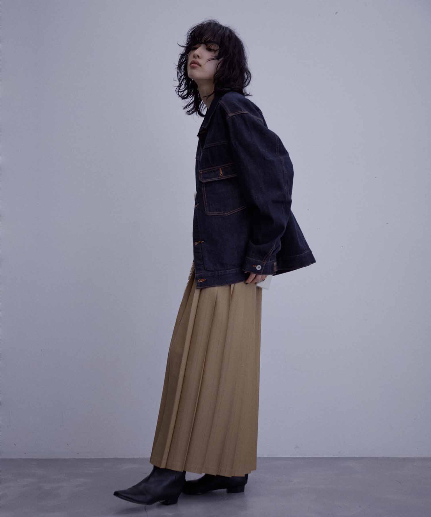 ADAM ET ROPE'「【コットンUSA】ビックシルエット デニムジャケット / セットアップ対応 / ユニセックス」|デニムジャケット|