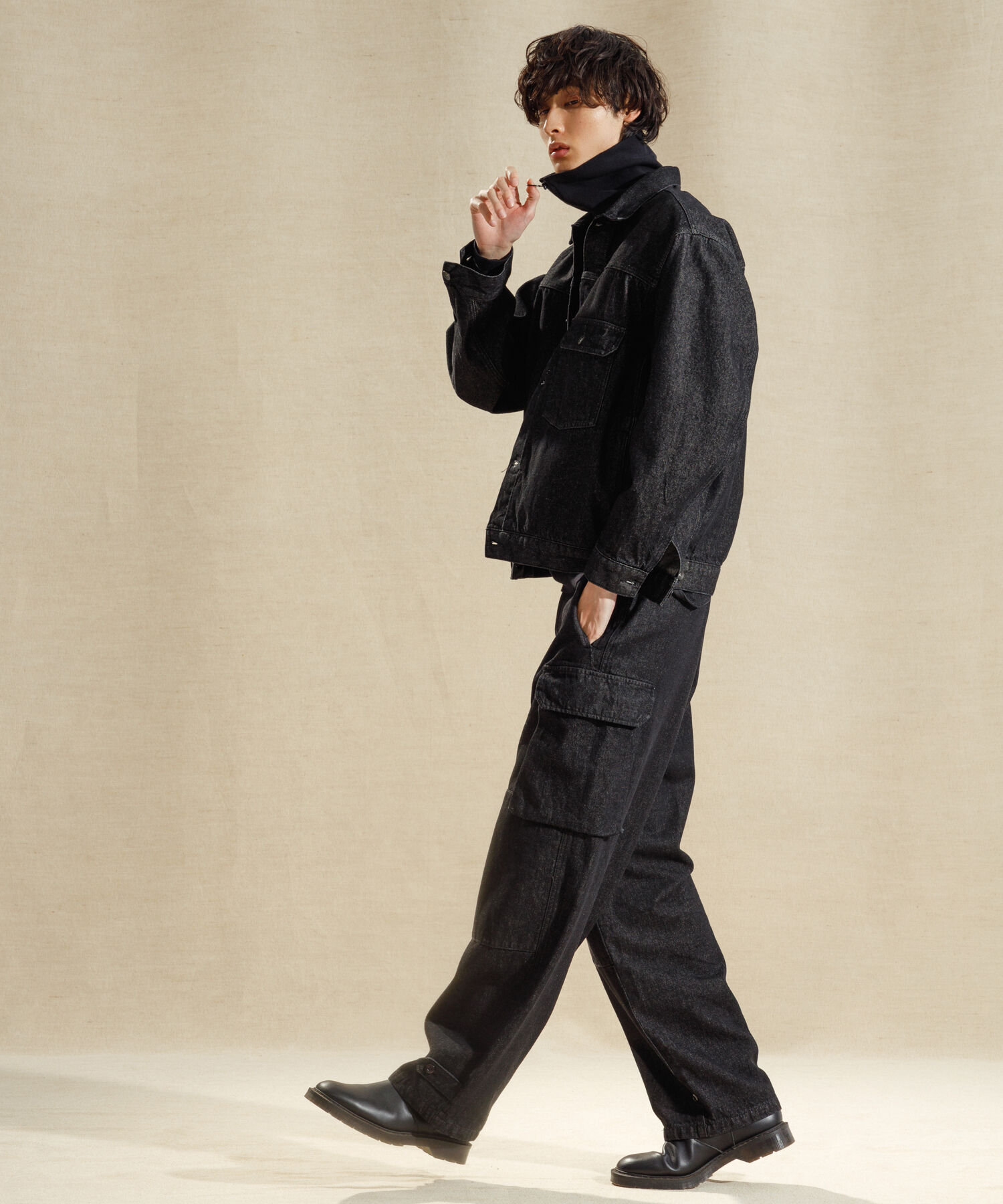 ADAM ET ROPE'「【コットンUSA】ビックシルエット デニムジャケット / セットアップ対応 / ユニセックス」|デニムジャケット|