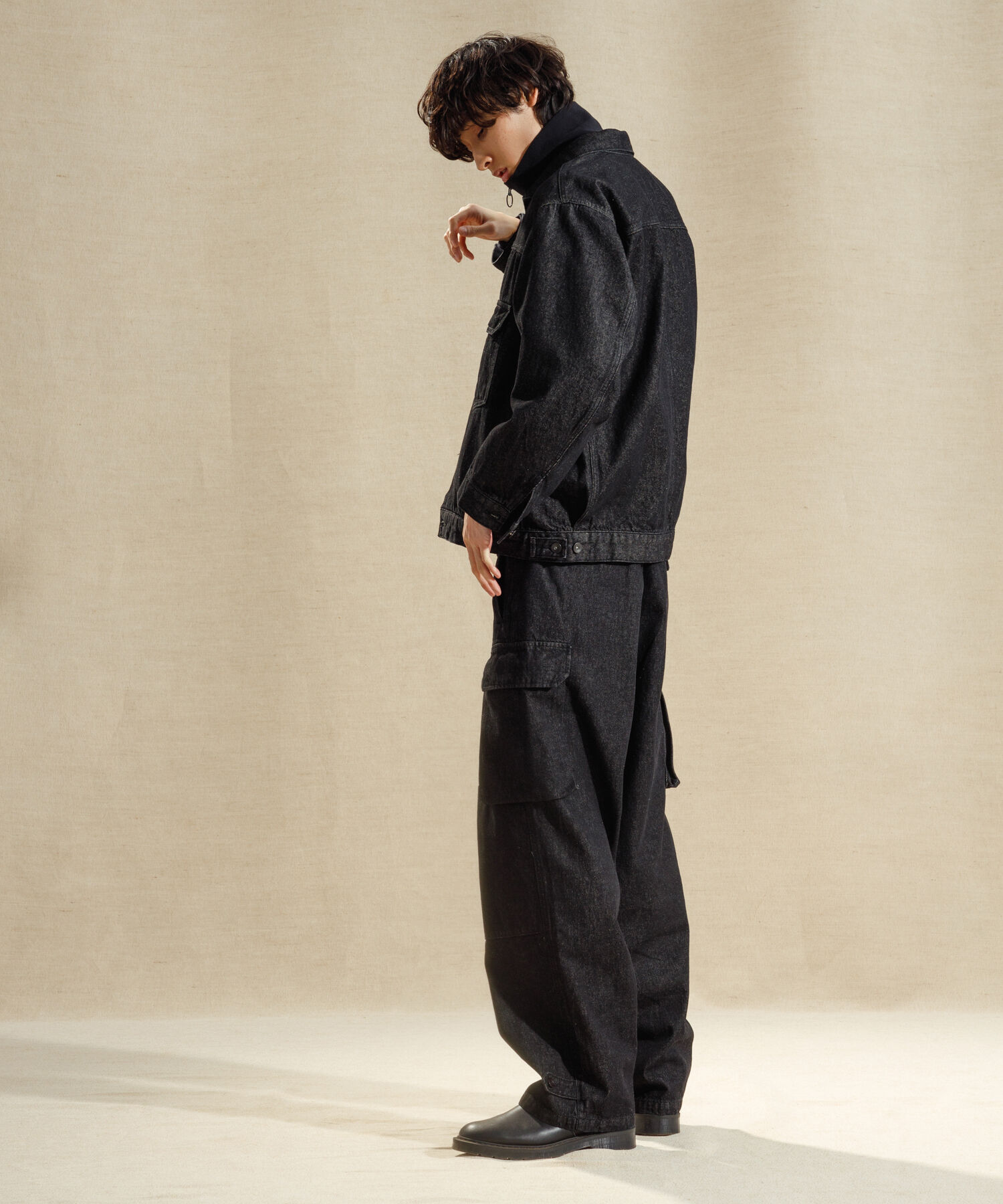 ADAM ET ROPE'「【コットンUSA】ビックシルエット デニムジャケット / セットアップ対応 / ユニセックス」|デニムジャケット|