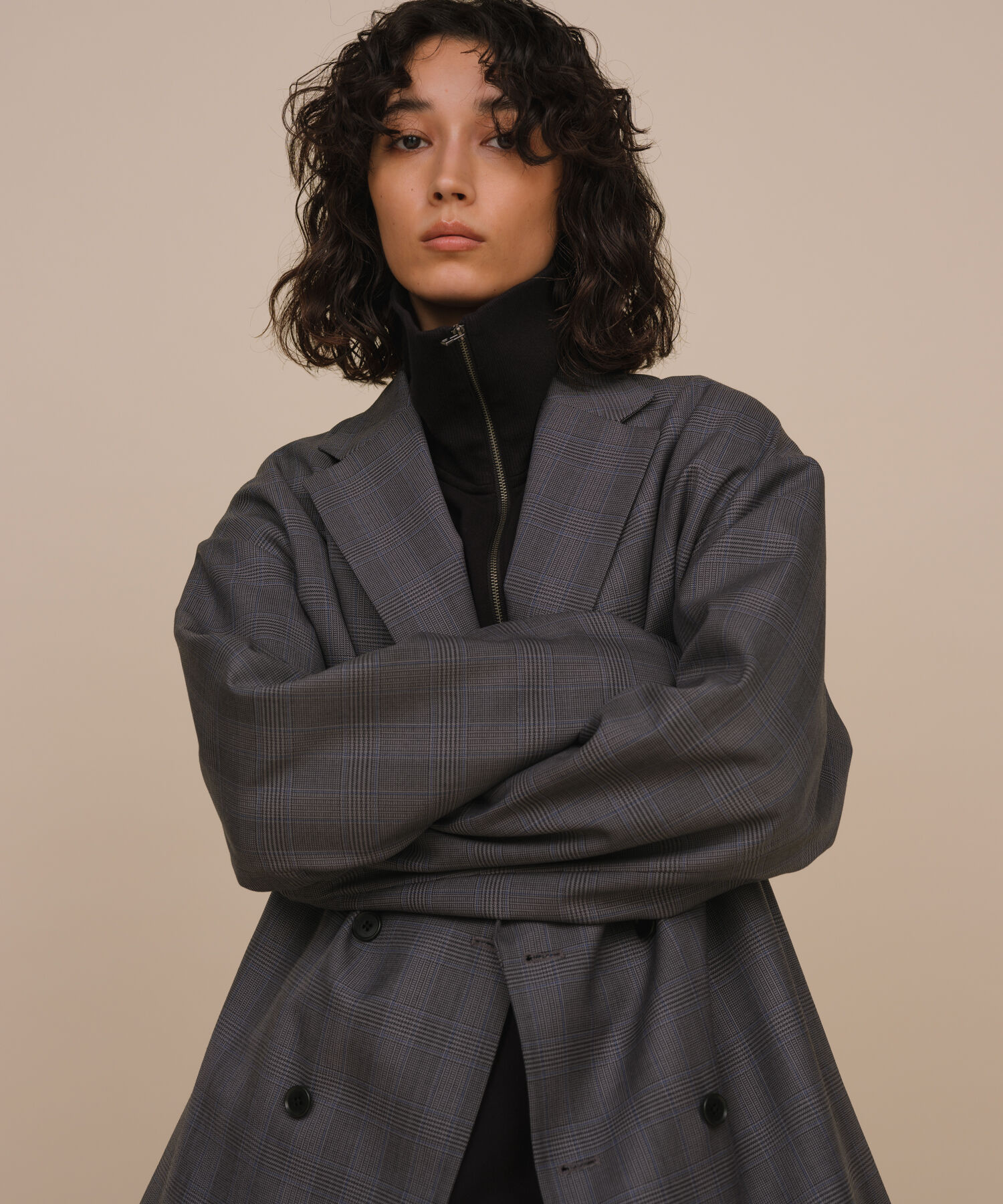 ADAM ET ROPE'「【NIKKE】オーバーサイズ ダブル カーディガン ジャケット / ユニセックス」|テーラードジャケット|