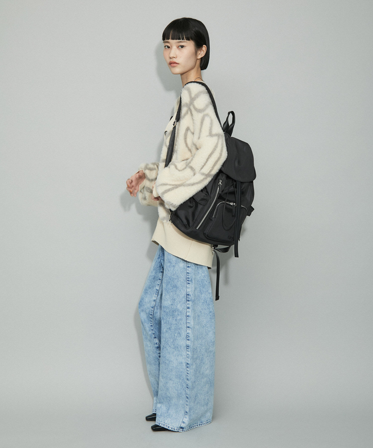 ADAM ET ROPE'「【WEB限定・サステナブル】フラップポケットリュックサック」|リュック|