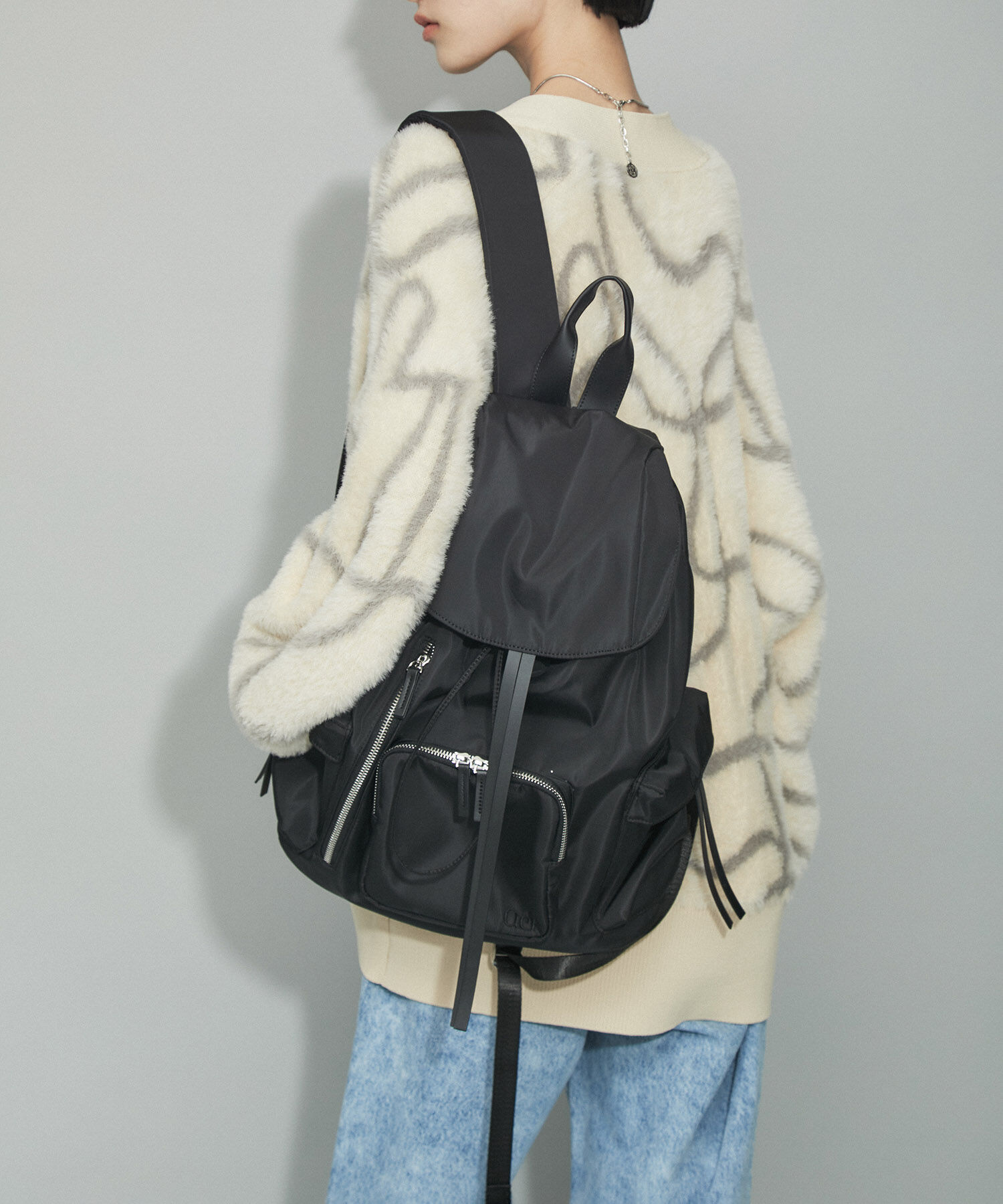 ADAM ET ROPE'「【WEB限定・サステナブル】フラップポケットリュックサック」|リュック|