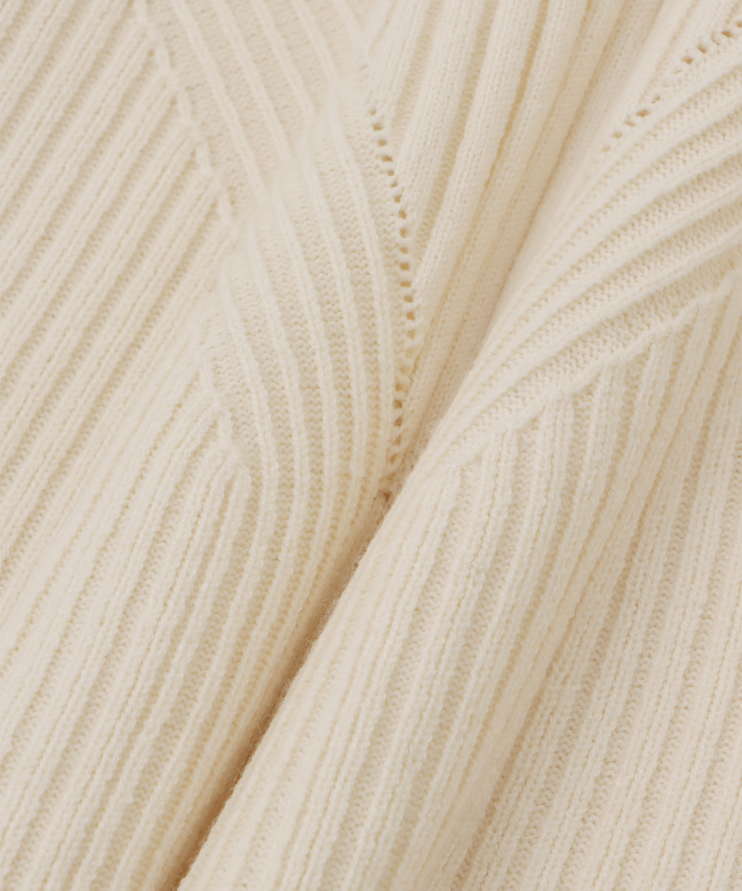 ADAM ET ROPE'「【WEB限定・サステナブル・洗える】フレアカフスパターンニット」|ニット・セーター|