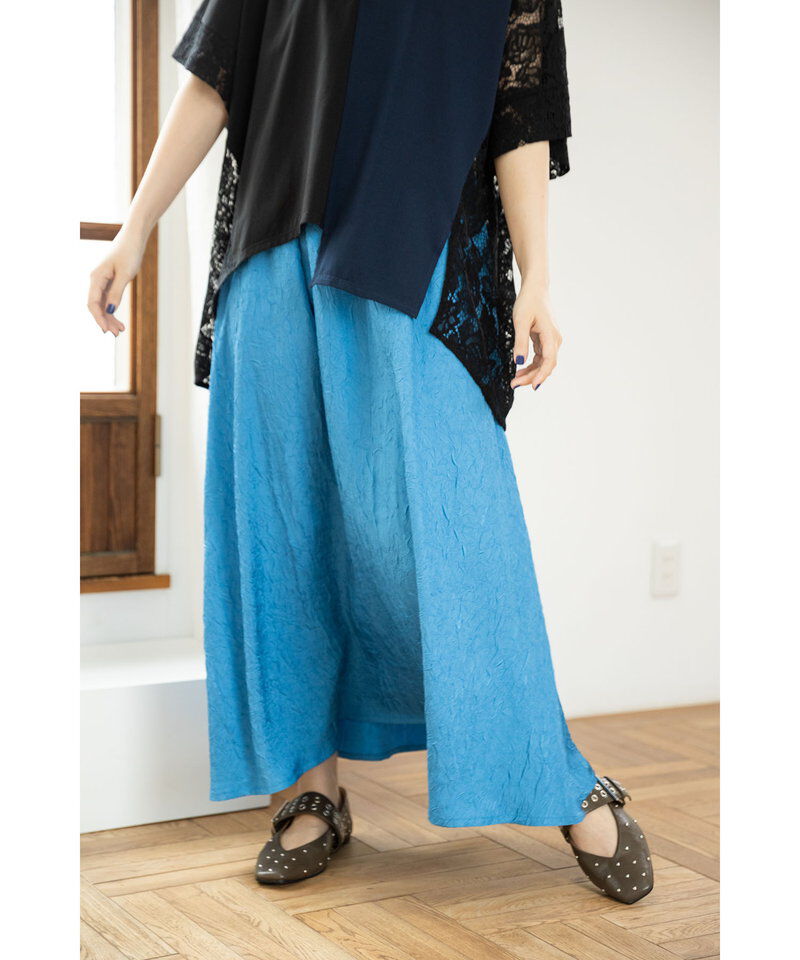  「ワッシャーフレアースカート」|フレア|